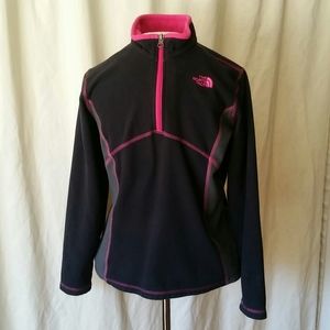 North Face black and magenta fleece 14 / 16